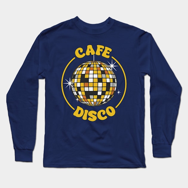 Cafe Disco Long Sleeve T-Shirt by zealology